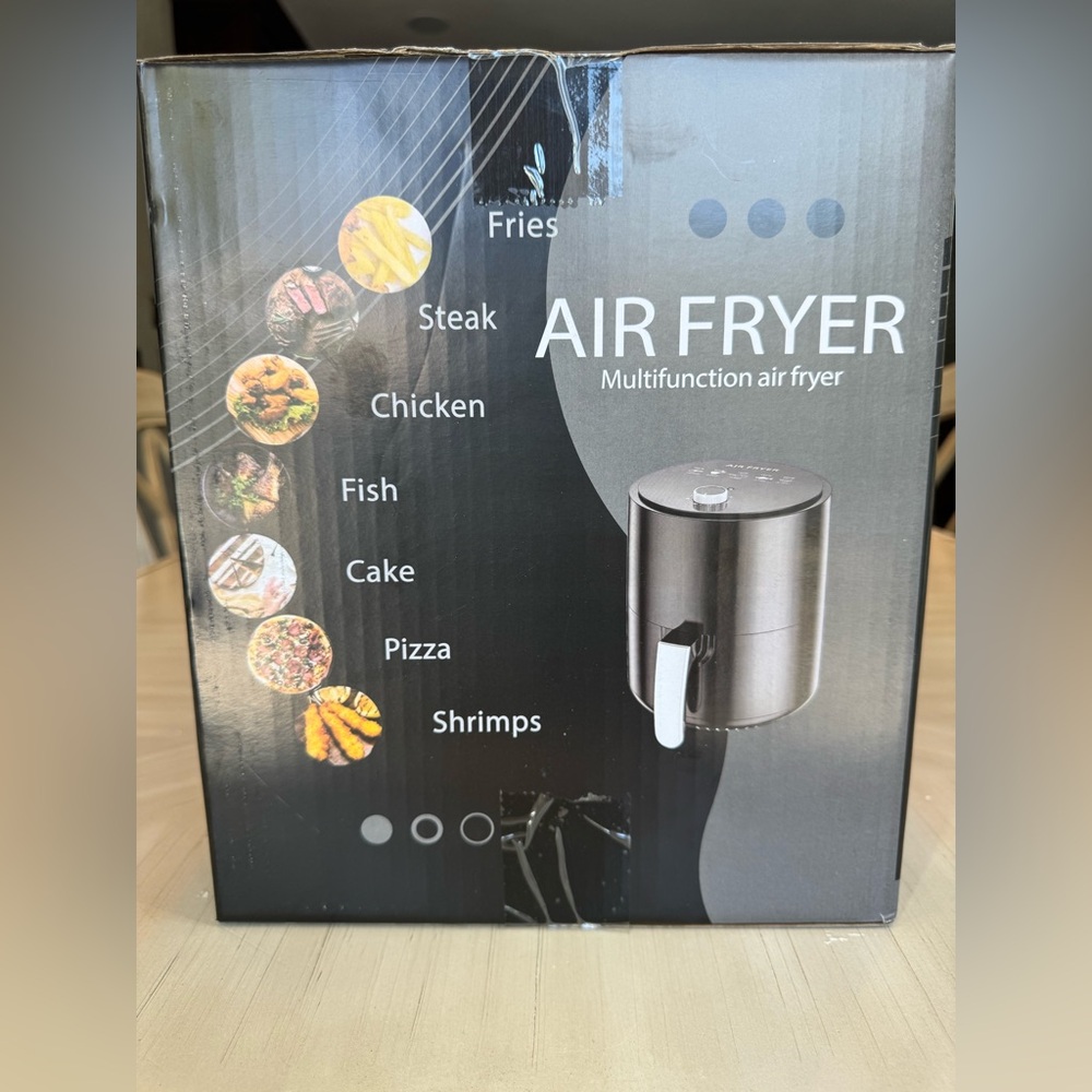Compact 4- Liter Multifunction Air Fryer w/ Touch and Timer for Healthy Cooking - Picture 4 of 8